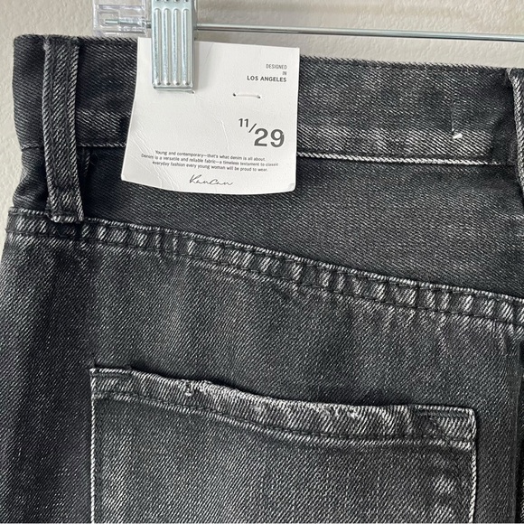 KanCan Size 11/29 Lynne Ultra High Rise Straight Leg Jeans Distressed Black NEW - Picture 12 of 14